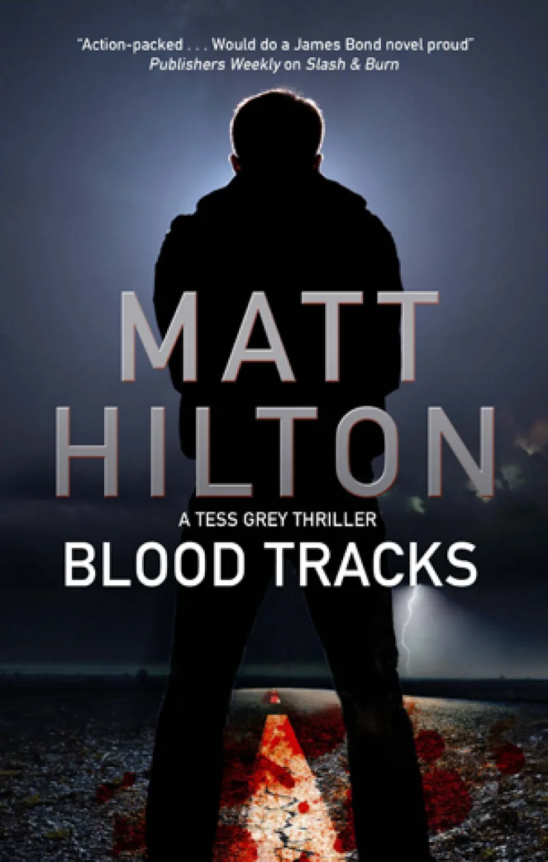 Book cover for 'Blood Tracks'