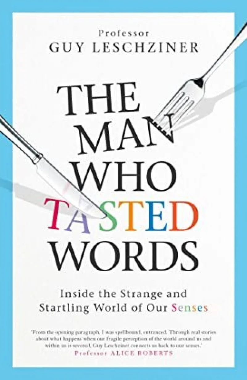 Book cover for 'The Man Who Tasted Words'