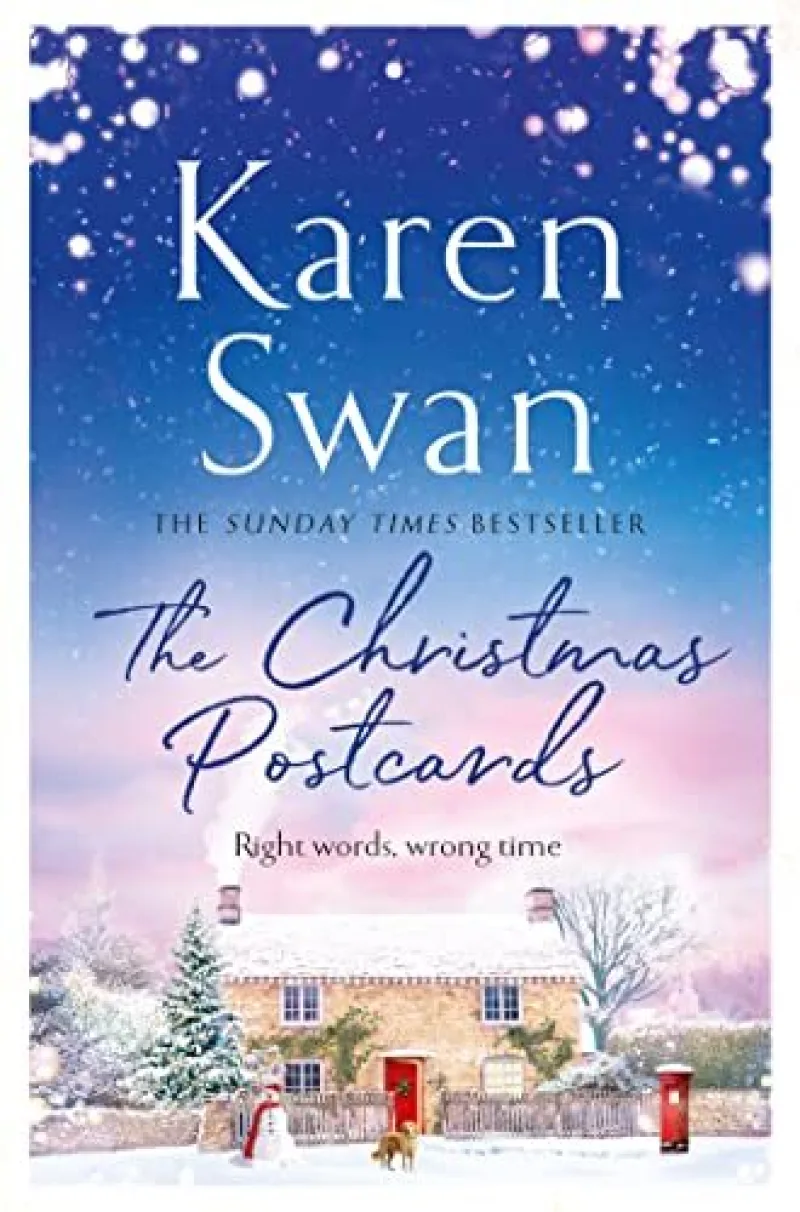 Book cover for 'The Christmas Postcards'