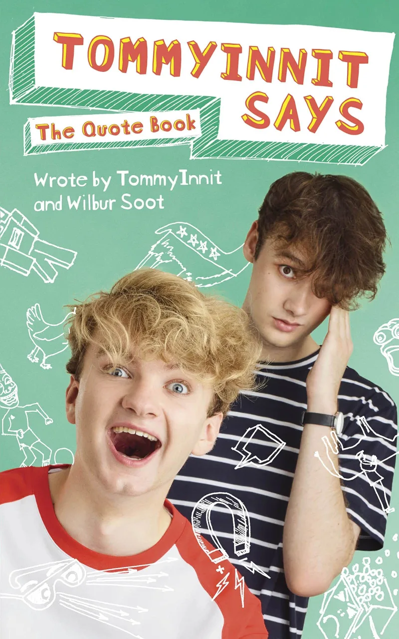 Book cover for 'TommyInnit Says: The Quote Book'
