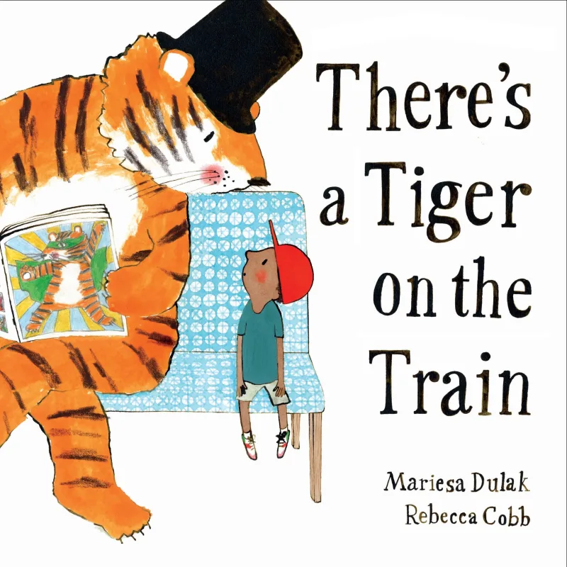Book cover for 'There's A Tiger On The Train'