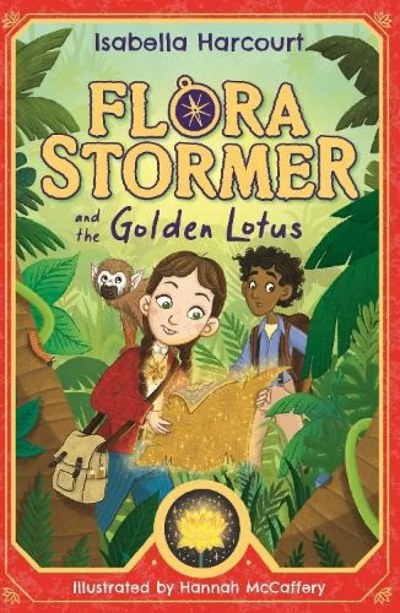 Book cover for 'Flora Stormer and the Golden Lotus'