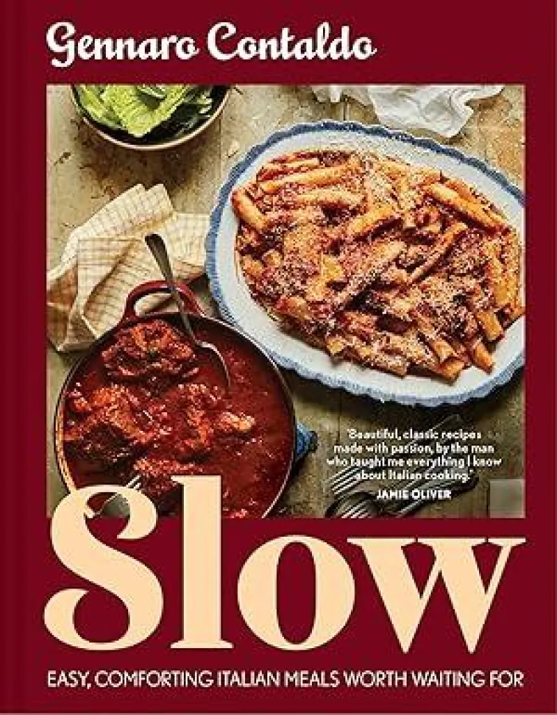 Book cover for 'SLOW: Easy, Comforting Italian Meals Worth Waiting For'