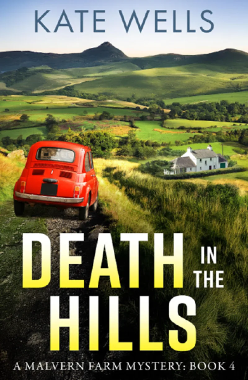 Book cover for 'DEATH IN THE HILLS'