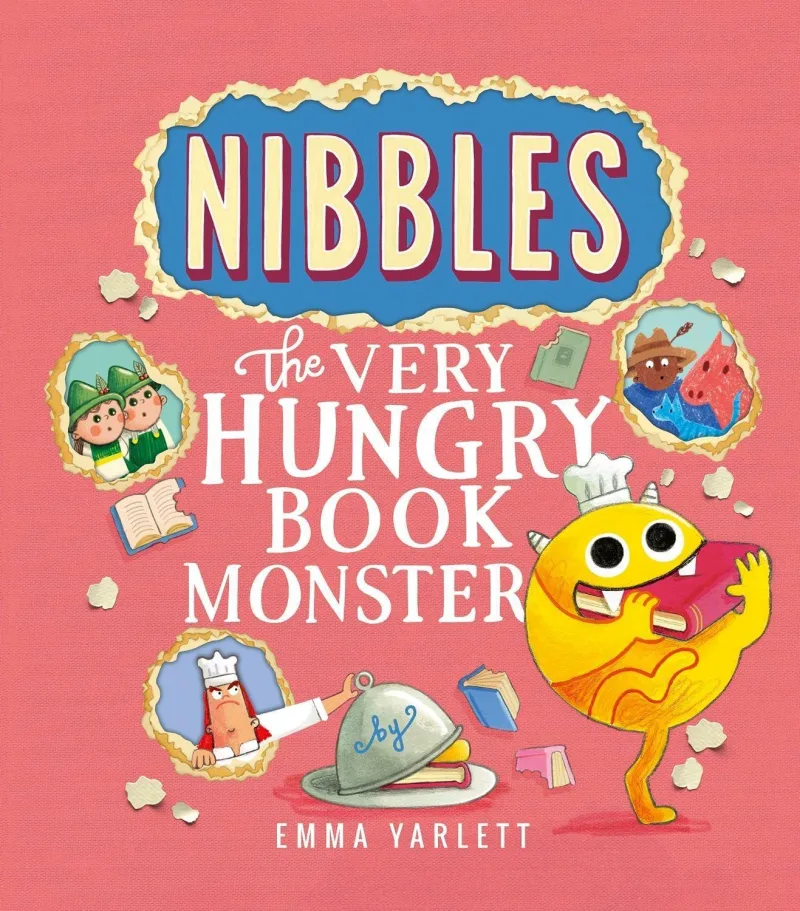 Book cover for 'Nibbles The Very Hungry Book Monster'