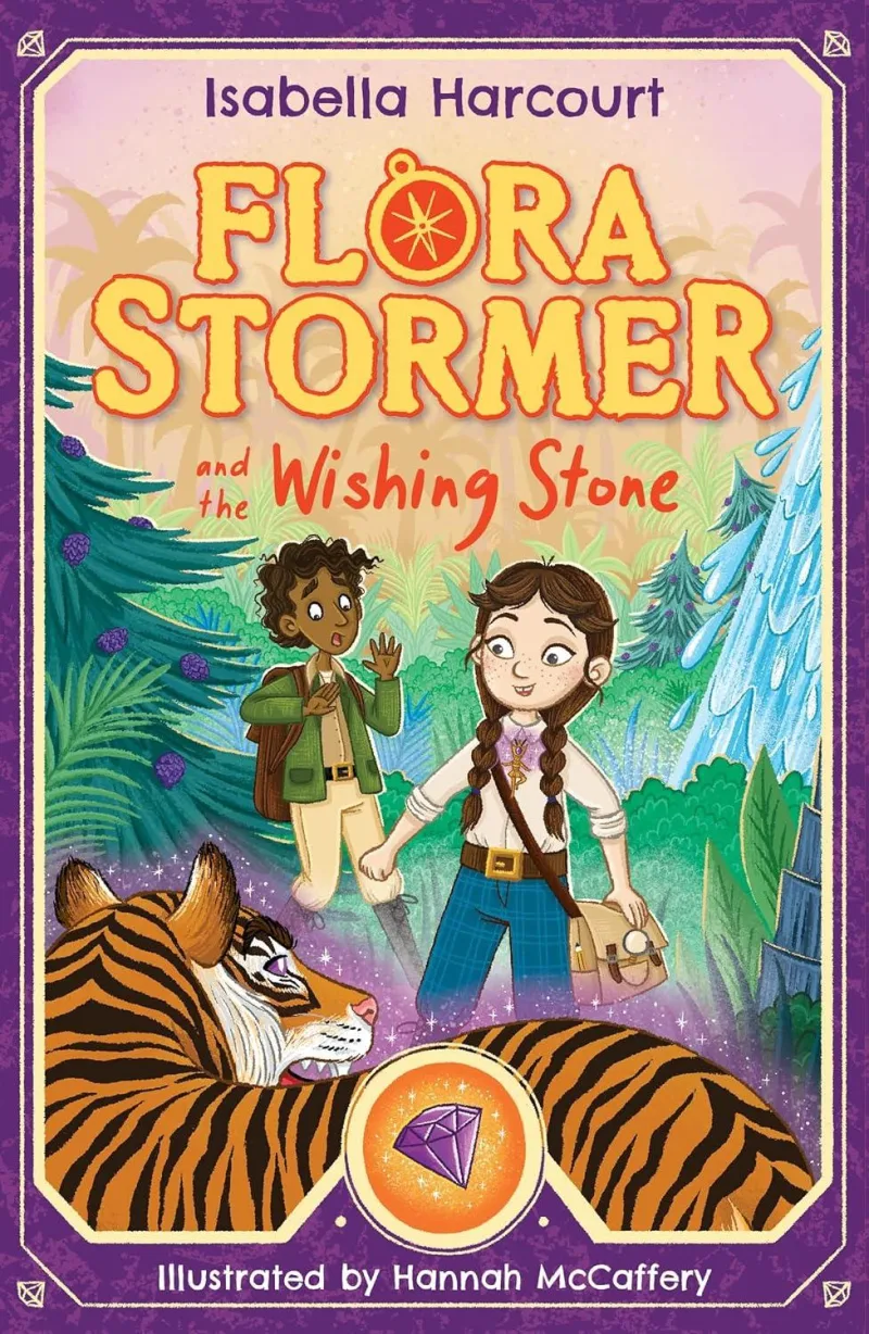 Book cover for 'Flora Stormer and the Wishing Stone'