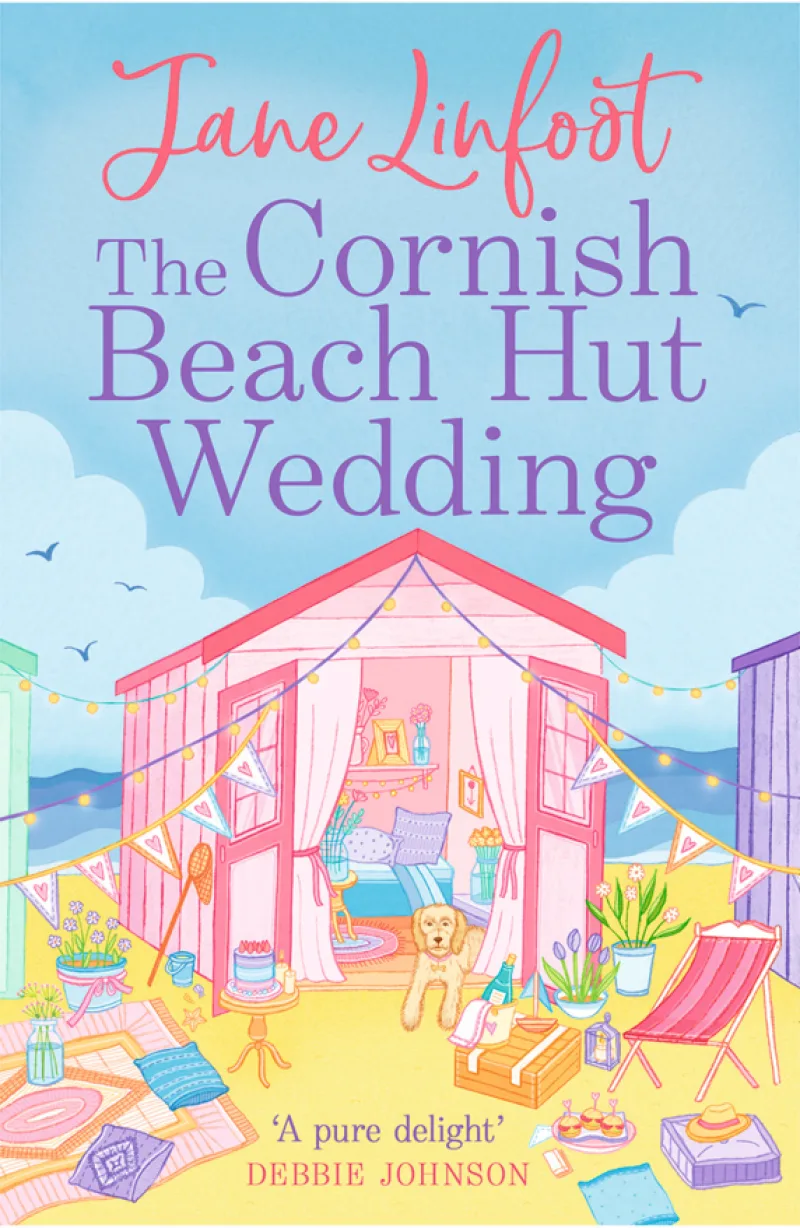 Book cover for 'The Cornish Beach Hut Wedding'