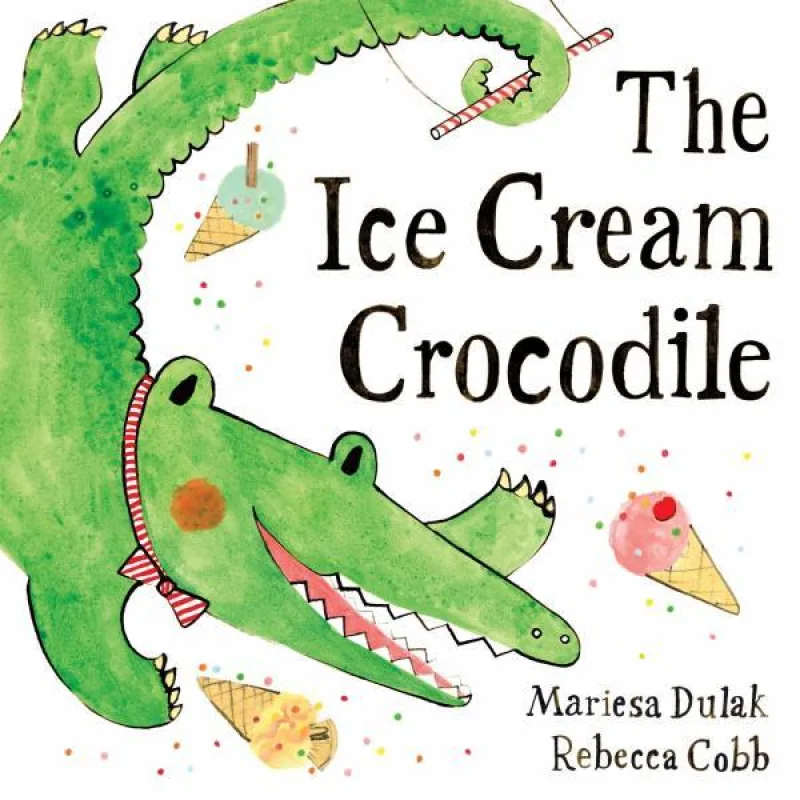 Book cover for 'The Ice Cream Crocodile'