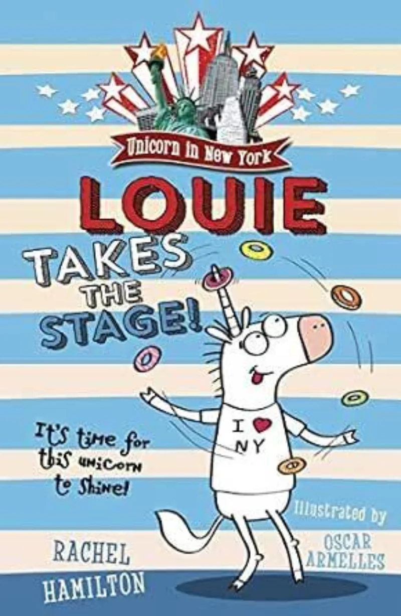 Book cover for 'Unicorn in New York: Louie Takes the Stage!'