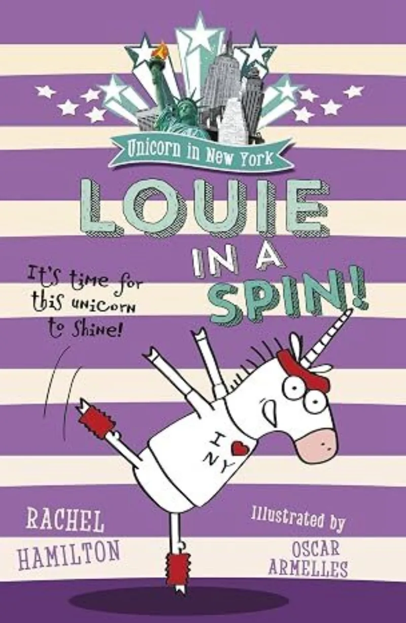 Book cover for 'Unicorn in New York: Louie in a Spin!'