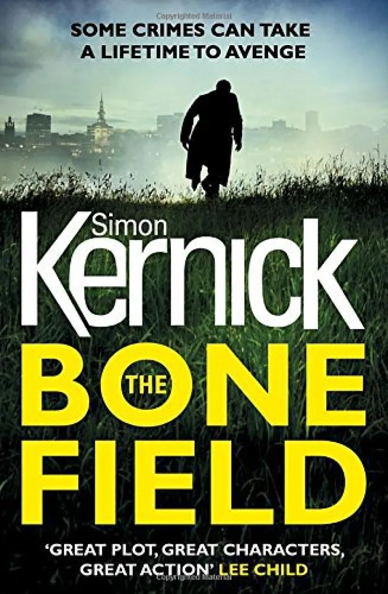 Book cover for 'The Bone Field'