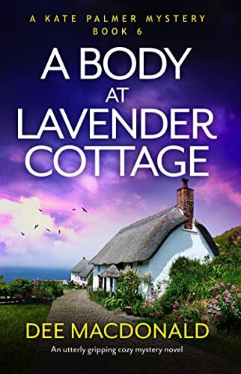 Book cover for 'A Body at Lavender Cottage'