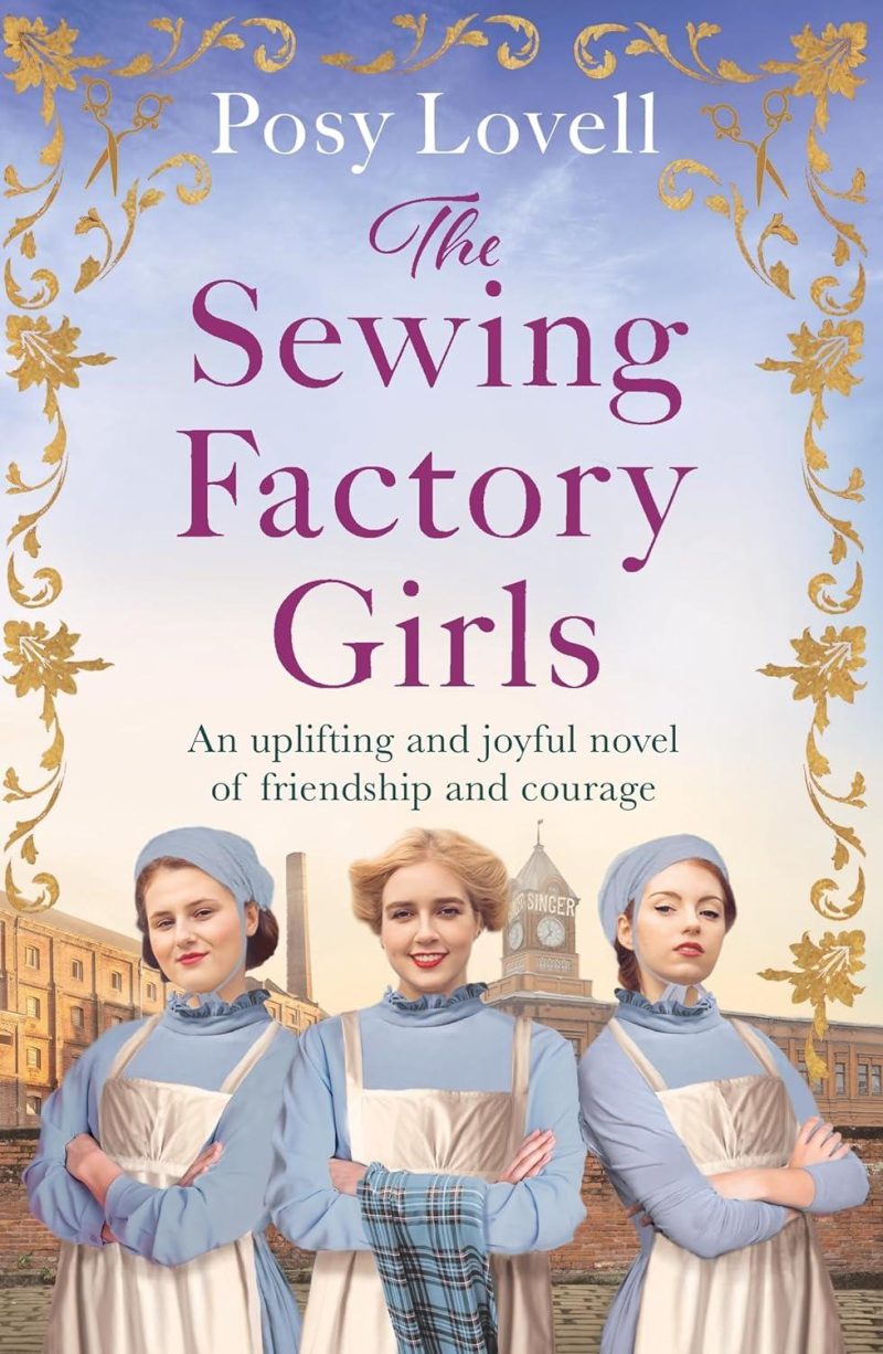 Book cover for 'The Sewing Factory Girls'