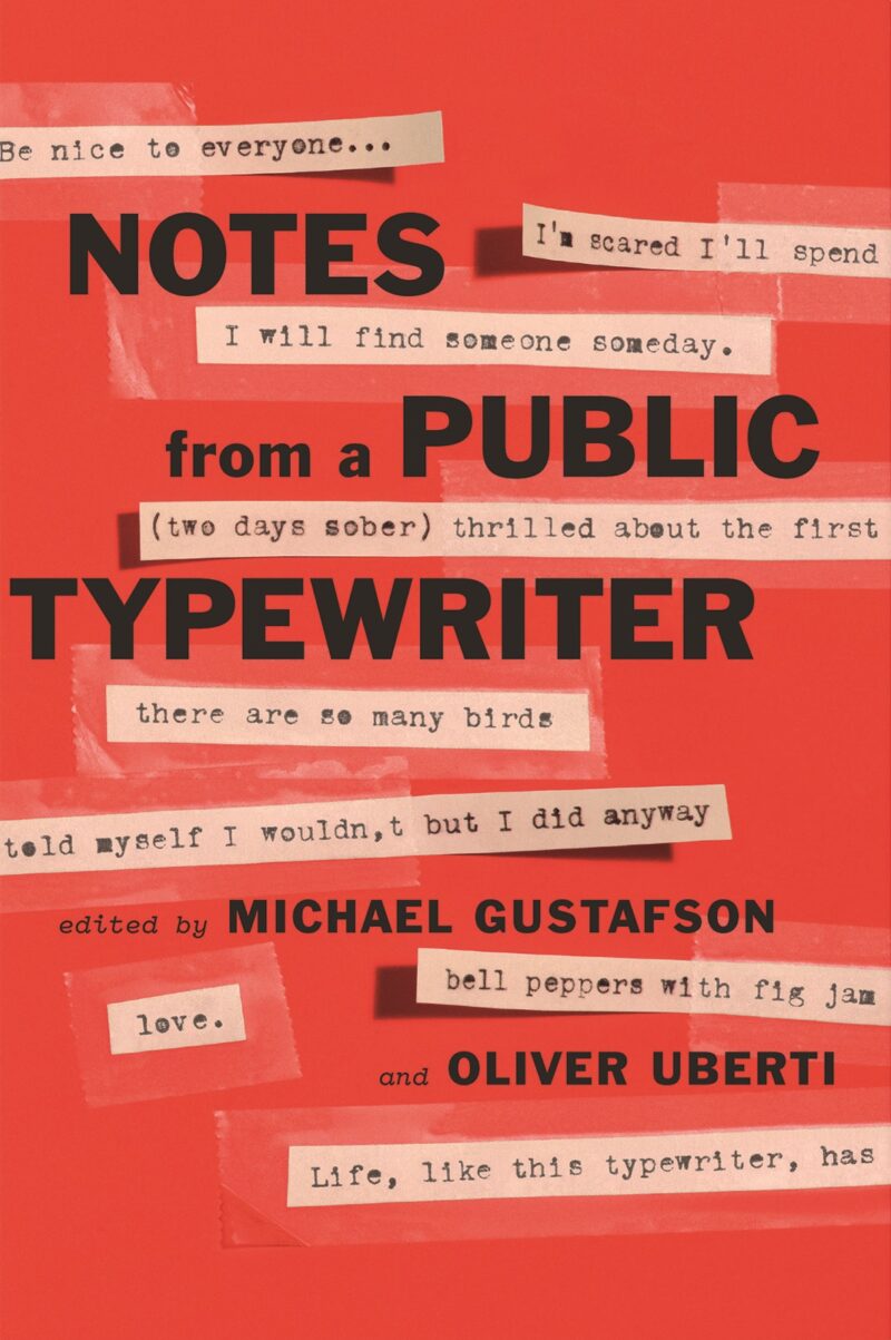 Book cover for 'Notes From a Public Typewriter'