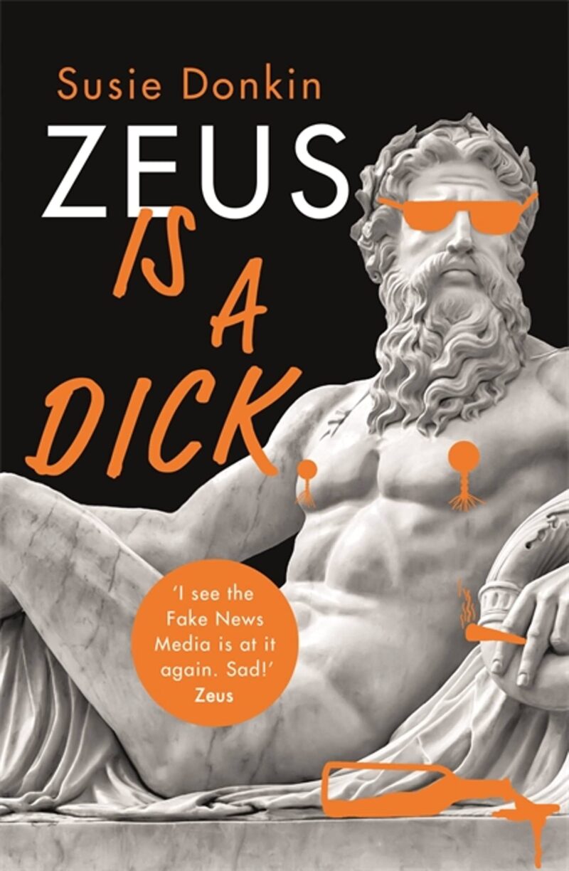 Book cover for 'Zeus is a Dick'